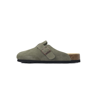 Bstsneaker-Birkenstock Boston Soft Footbed Dark Green 01