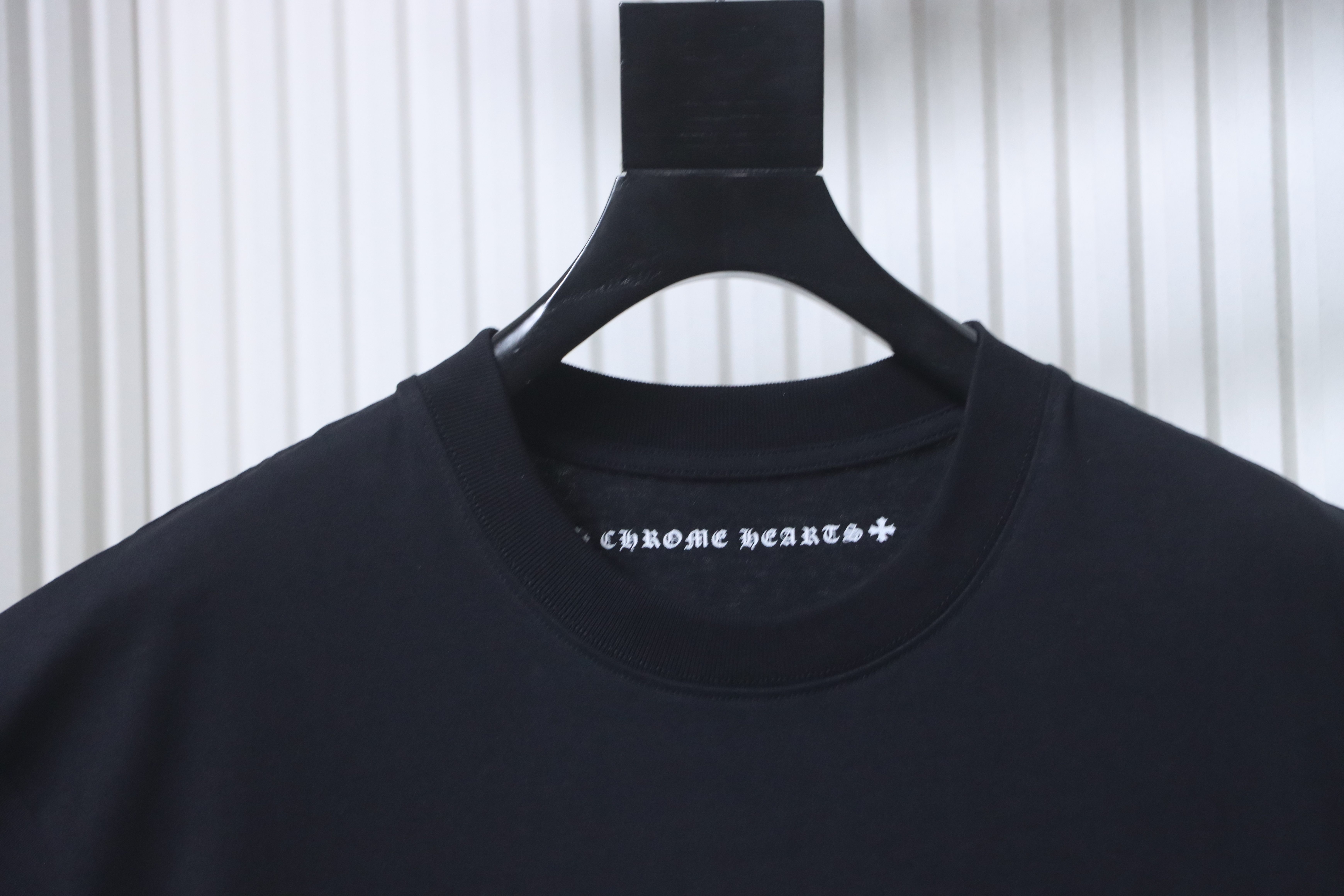 Bstsneaker-Chrome Hearts 3D Sanskrit Print Short-Sleeve T-shirt Black 170