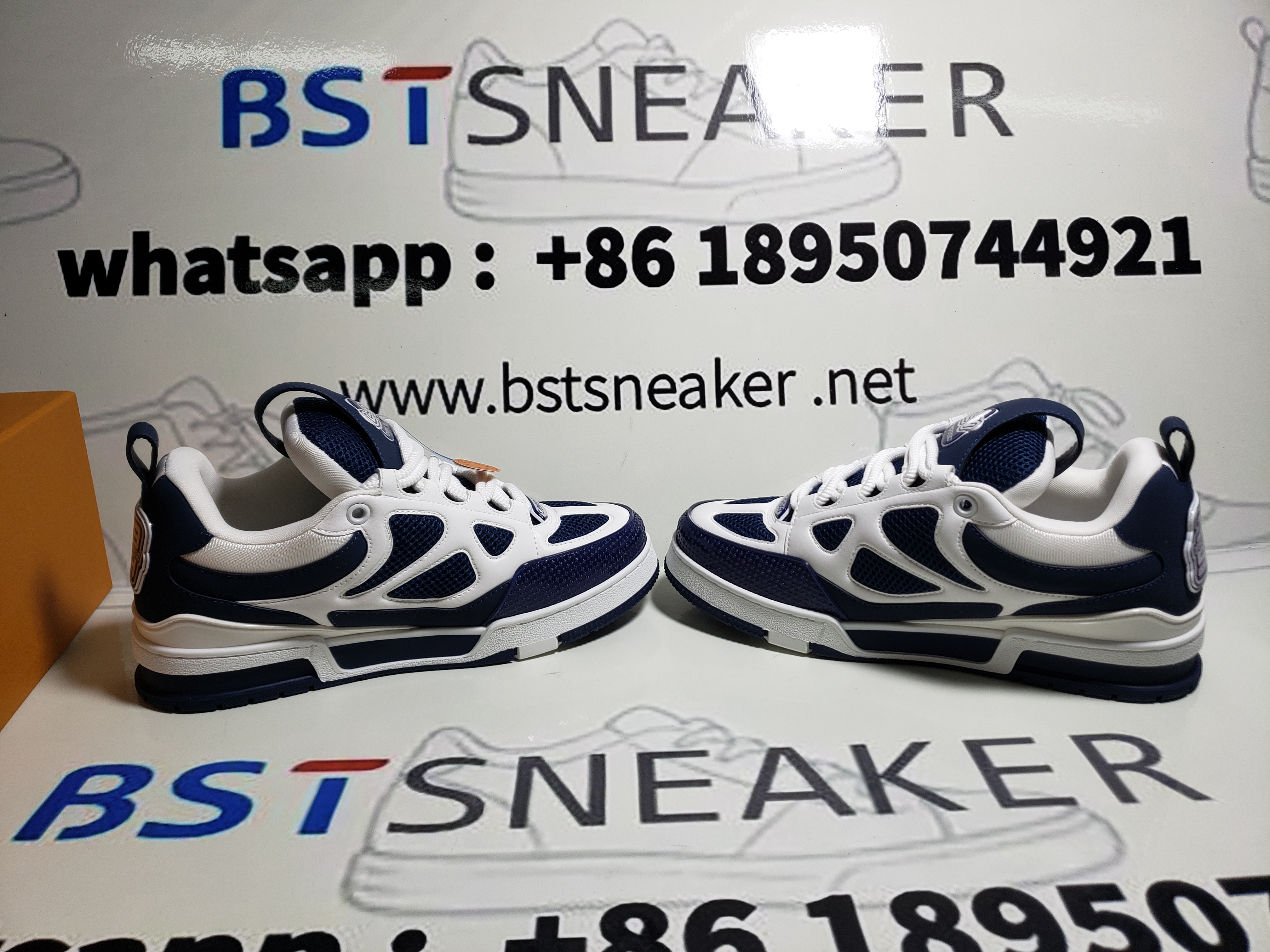 Bstsneaker-Louis Vuitton LV Skate Sneaker Marine White 1AARRM