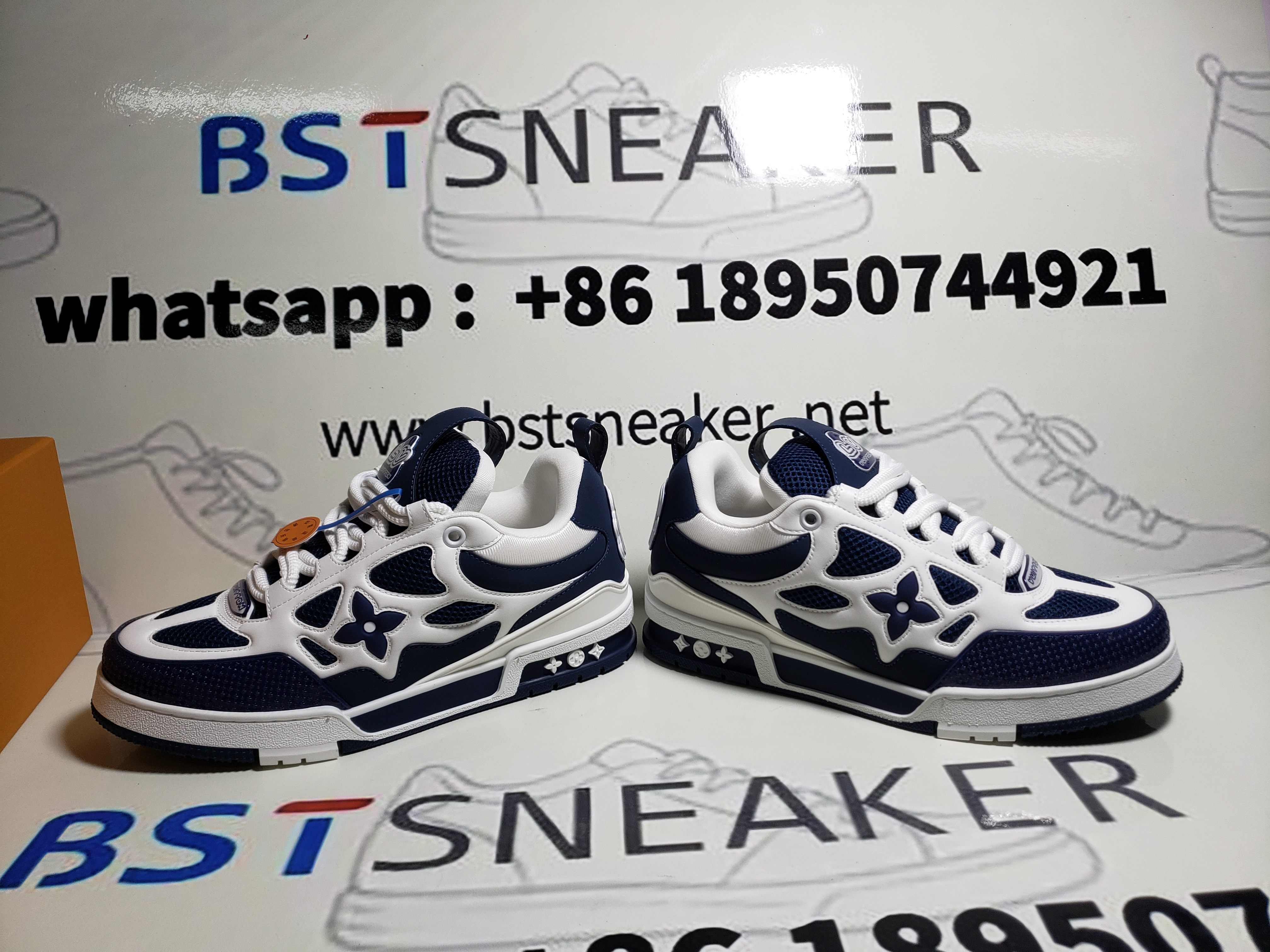 Bstsneaker-Louis Vuitton LV Skate Sneaker Marine White 1AARRM