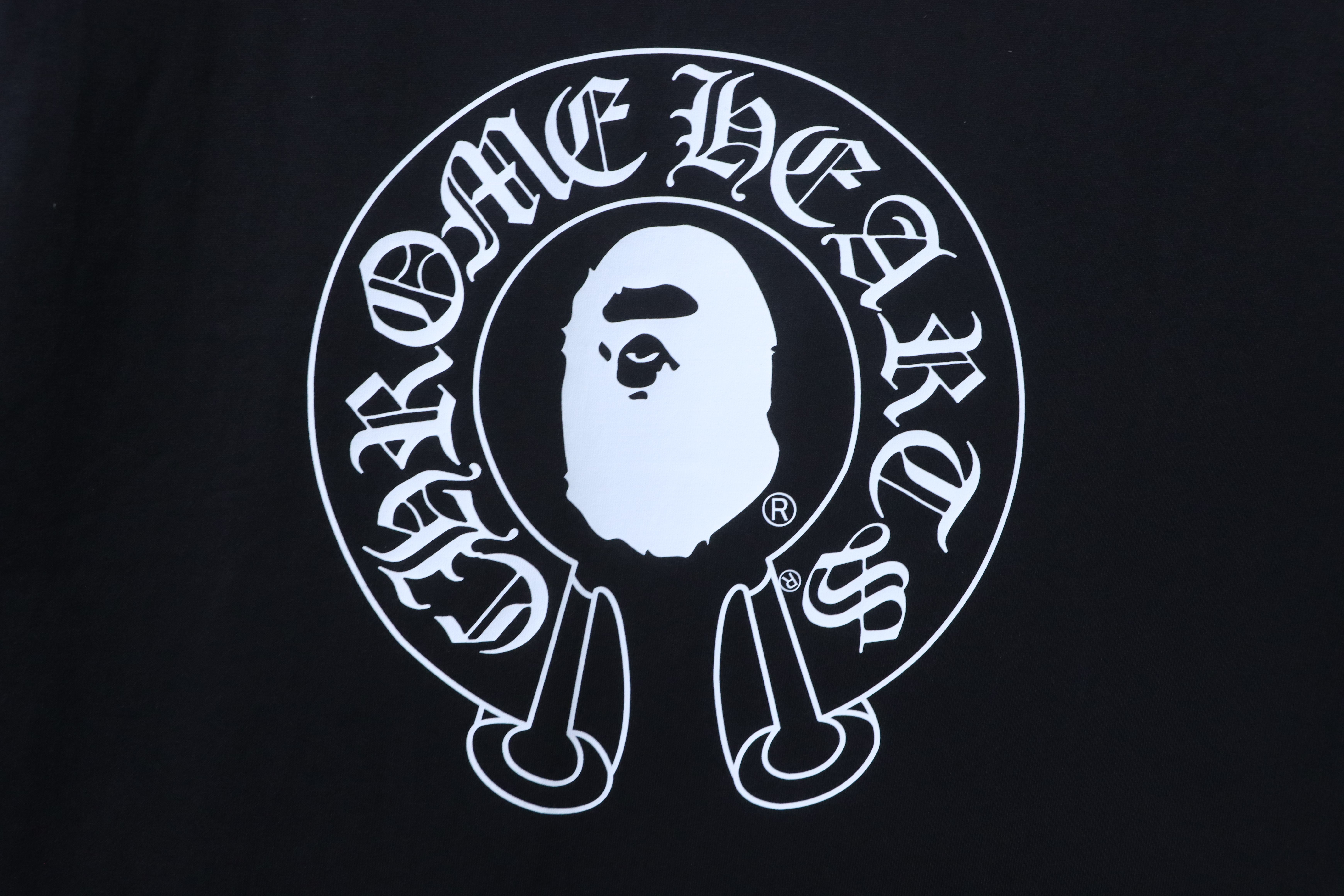 Bstsneaker- Bape X Chrome Hearts T-shirt Black 150