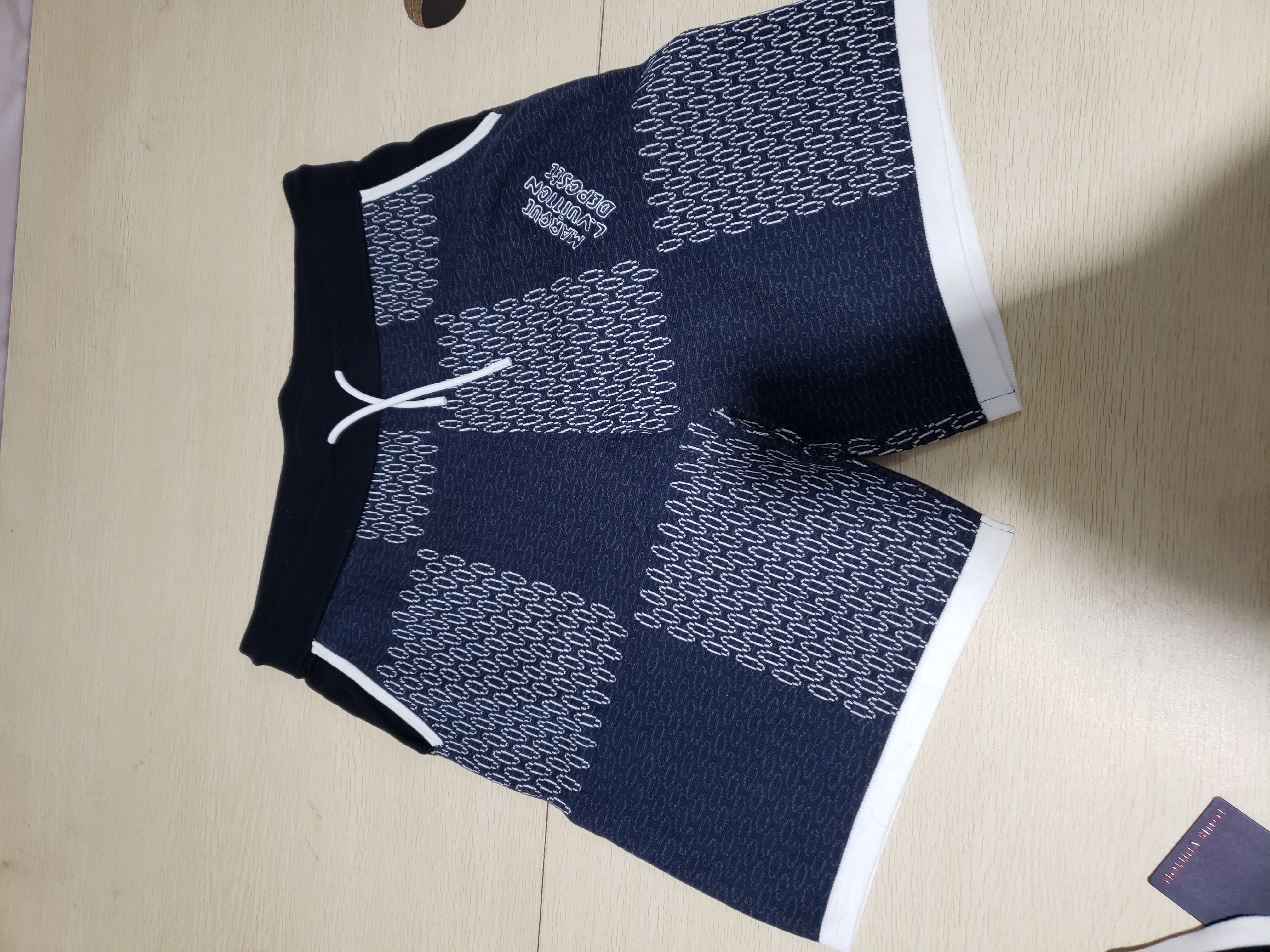 Bstsneaker-Louis Vuitton Damier Quilted Cotton Shorts 