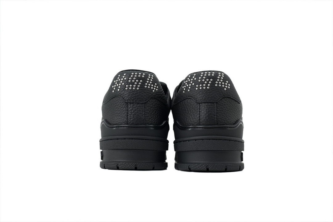 Bstsneaker-Louis Vuitton Trainer Black Rivets (NFC)