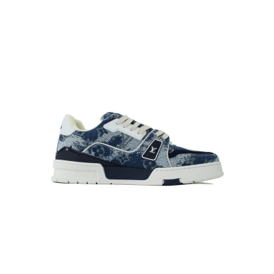 Bstsneaker-Louis Vuitton Trainer Blue Denim Fabric (NFC) 02