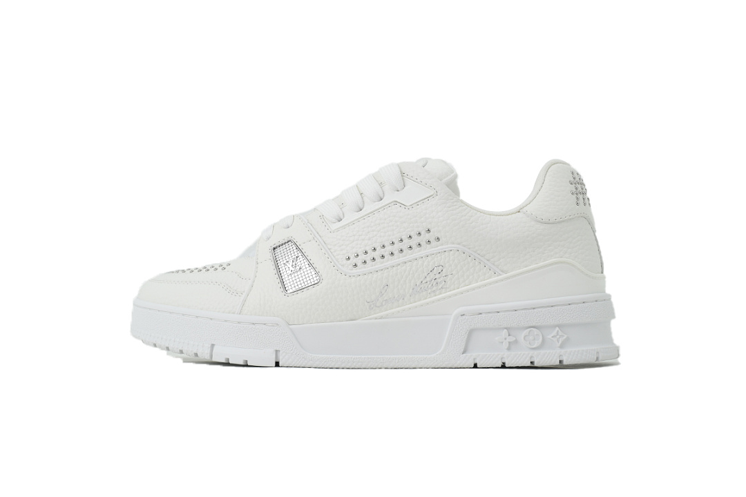 Bstsneaker-Louis Vuitton Trainer White Rivets (NFC)