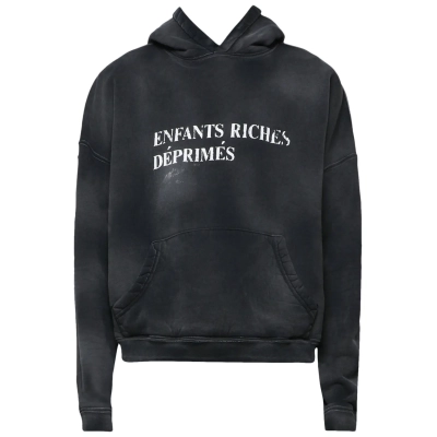 Bstsneaker-Enfants Riches Déprimés Sun Damaged Classic Logo Hoodie Black 200 01