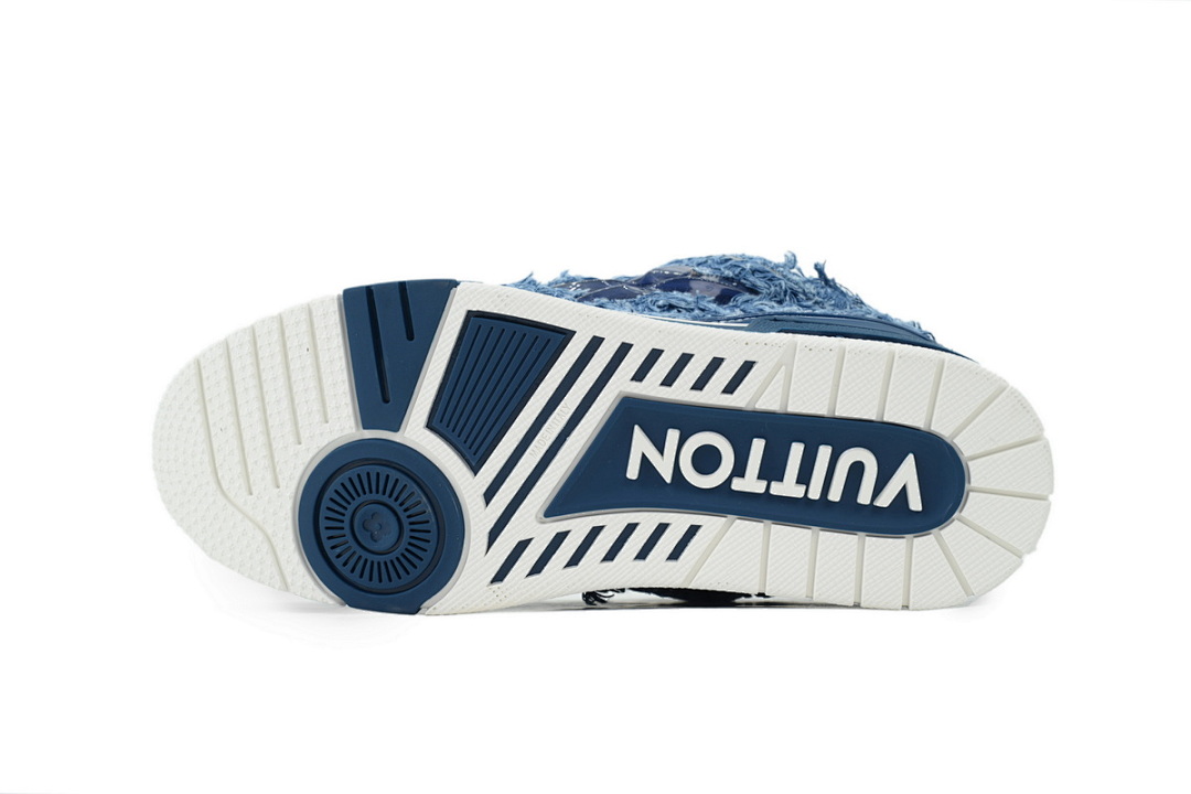 Bstsneaker-Louis Vuitton LV Skate Monogram Denim Blue