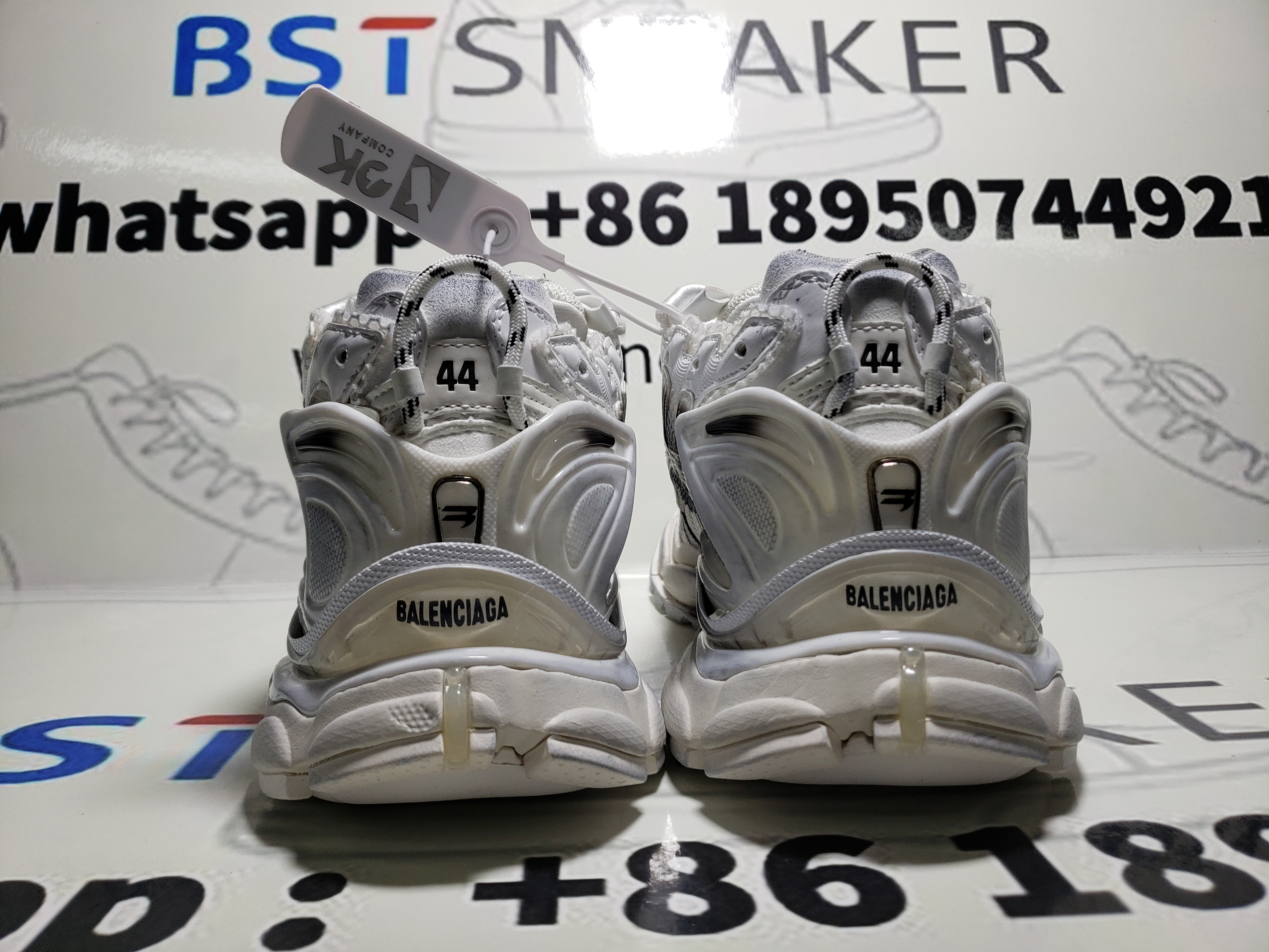 Bstsneaker-Balenciaga Runner Sneaker Gradient White Black 772774 WRUNG 9010