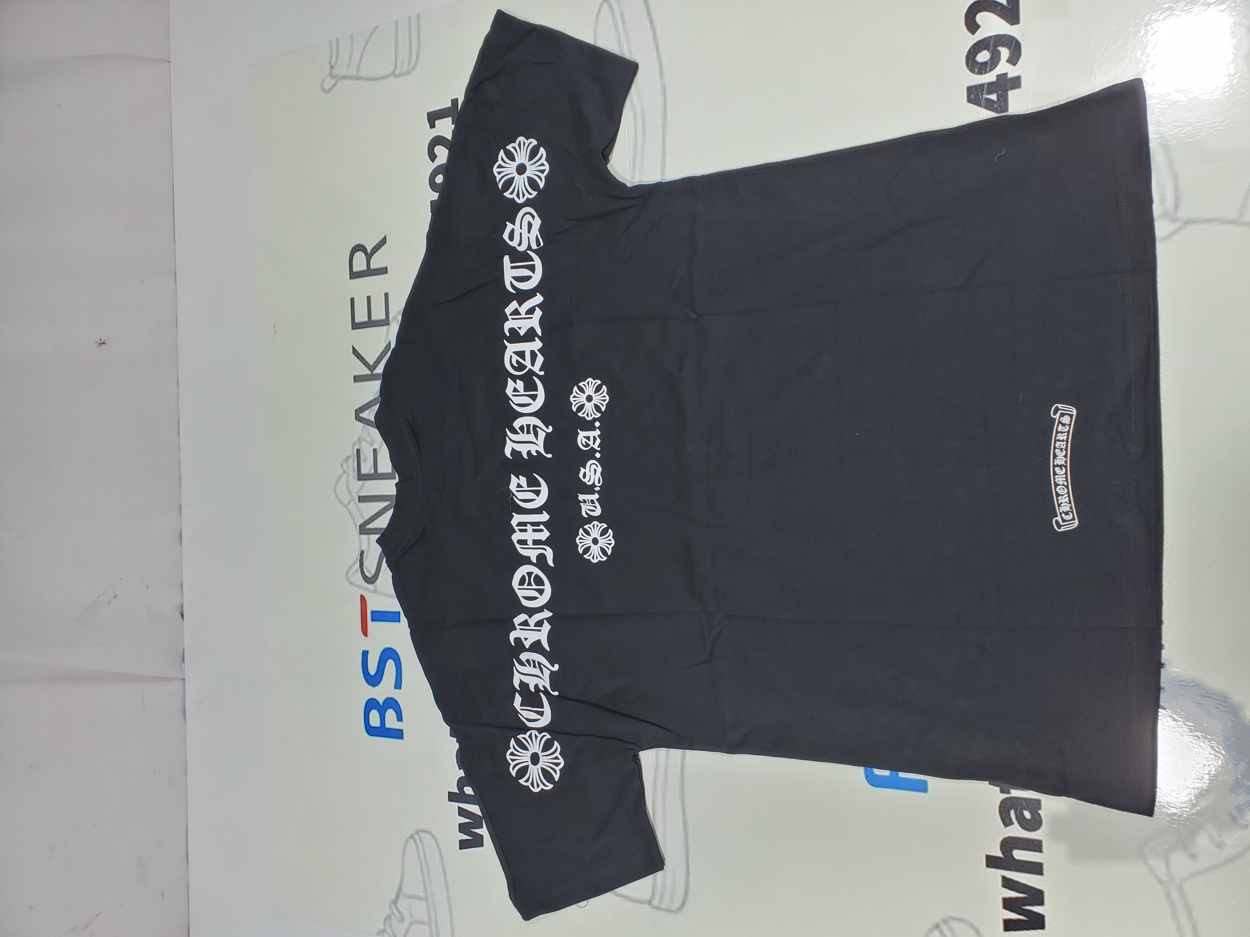 Bstsneaker-Chrome Hearts Print  Black T-shirt 110
