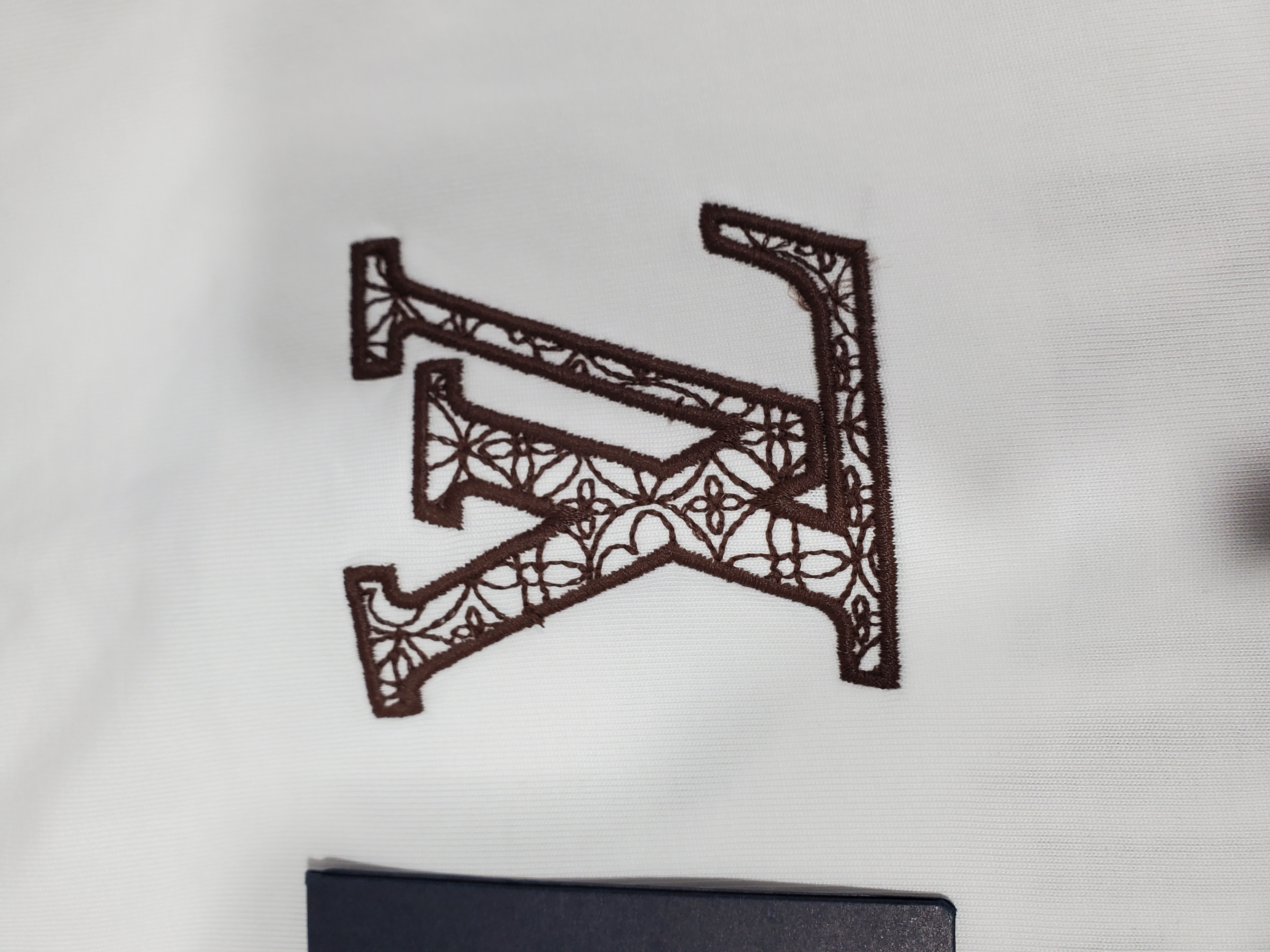 Bstsneaker-Louis Vuitton 3D logo embroidered T-shirt 140