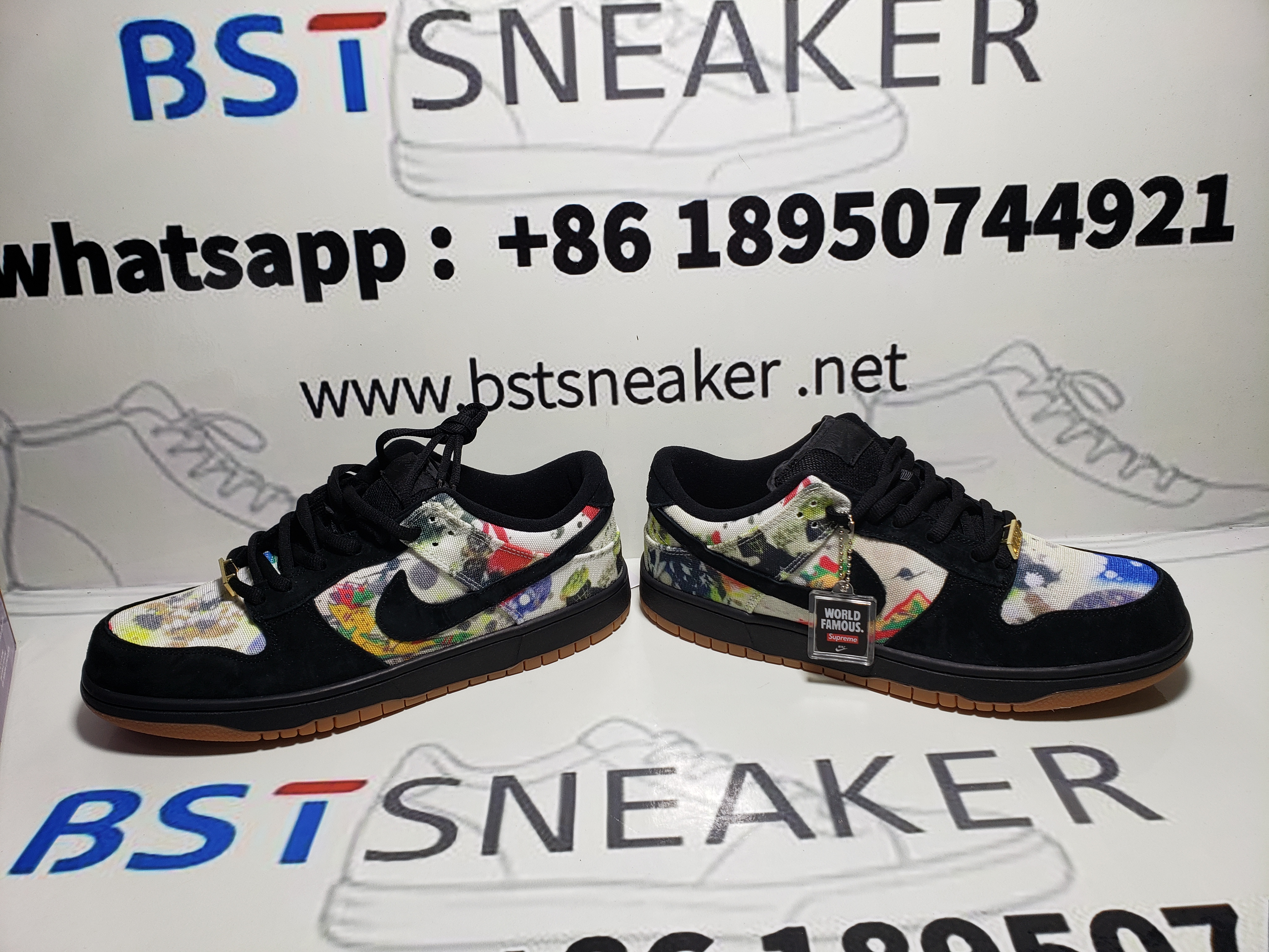 Bstsneaker-Nike SB Dunk Low Supreme Rammellzee FD8778-001