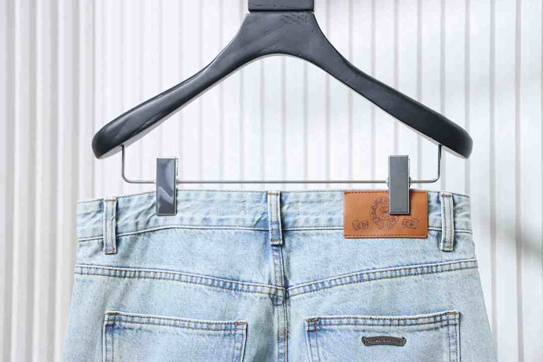 Bstsneaker-Chrome Hearts washed denim jeans Light blue 250