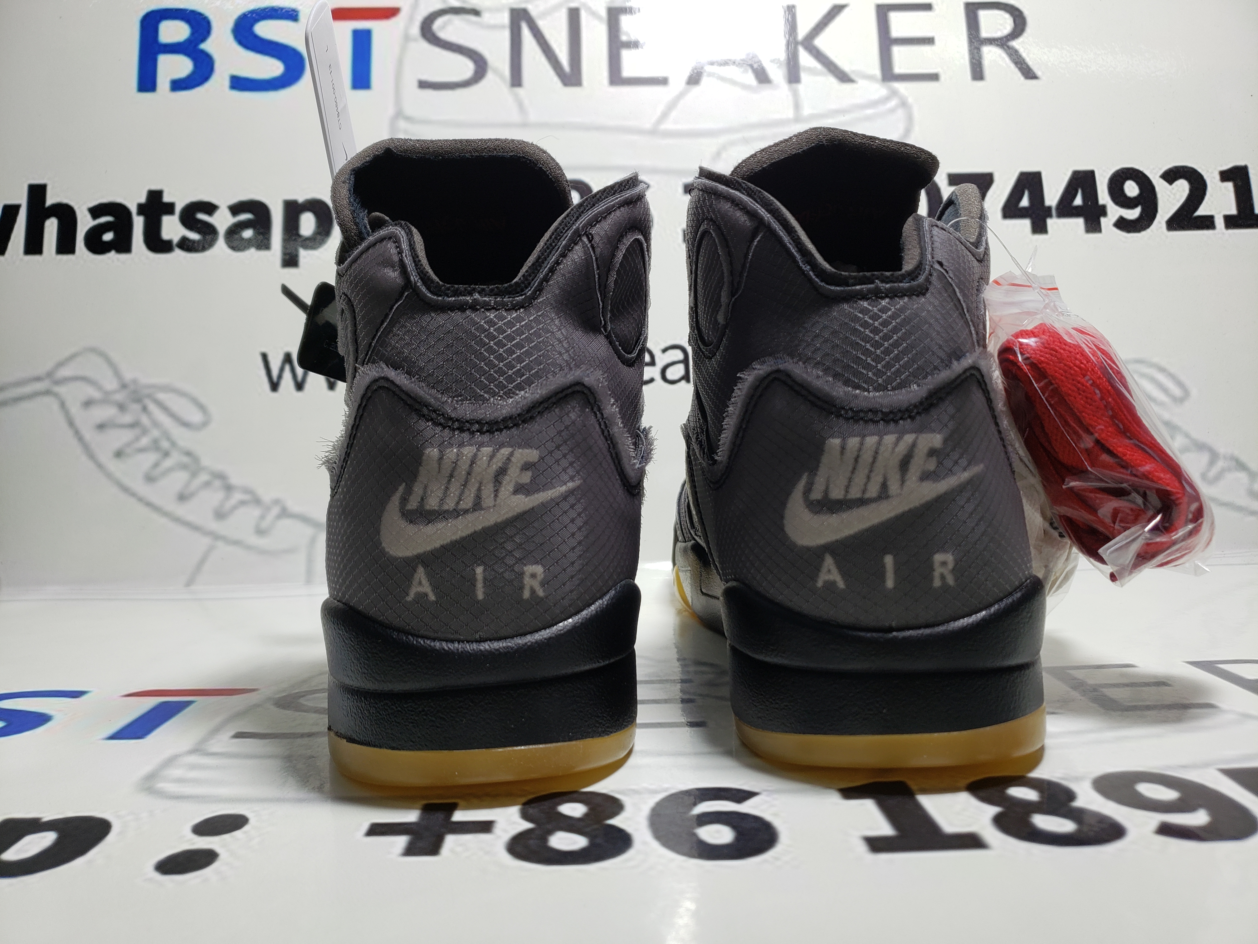 Bstsneaker-Nike Air Jordan 5 Retro Off-White Black Muslin CT8480-001 