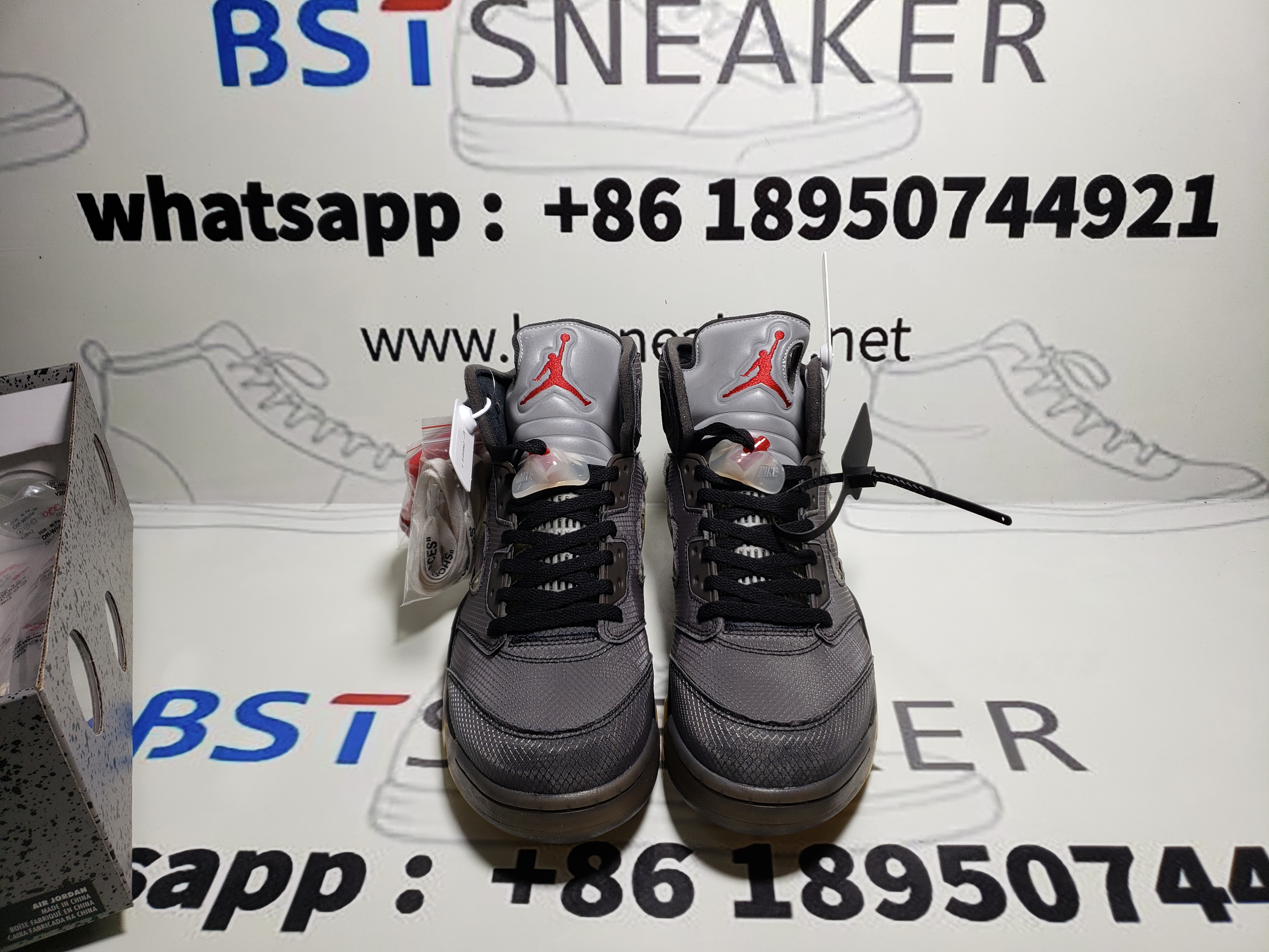 Bstsneaker-Nike Air Jordan 5 Retro Off-White Black Muslin CT8480-001 