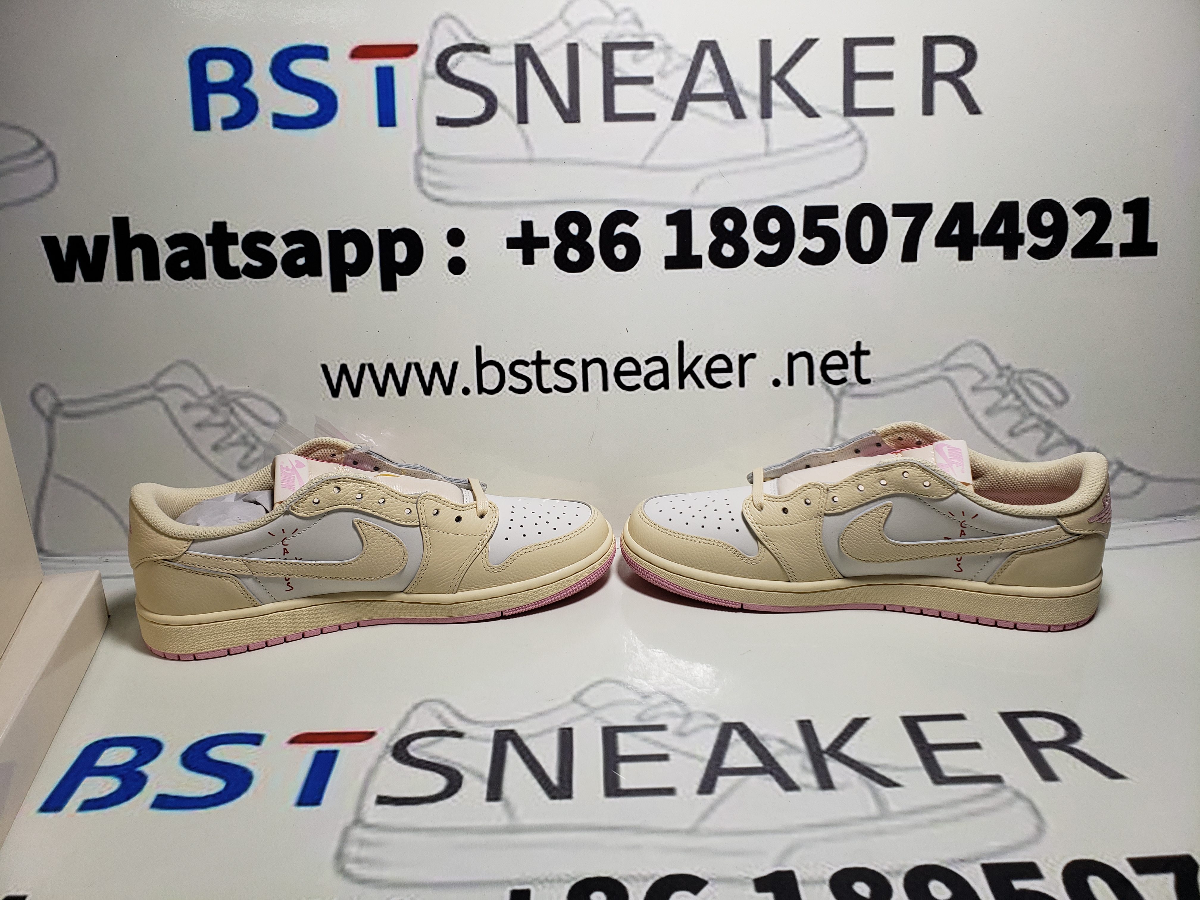 Bstsneaker-Travis Scott x Air Jordan 1 Low OG "Muslin" IQ7604-100