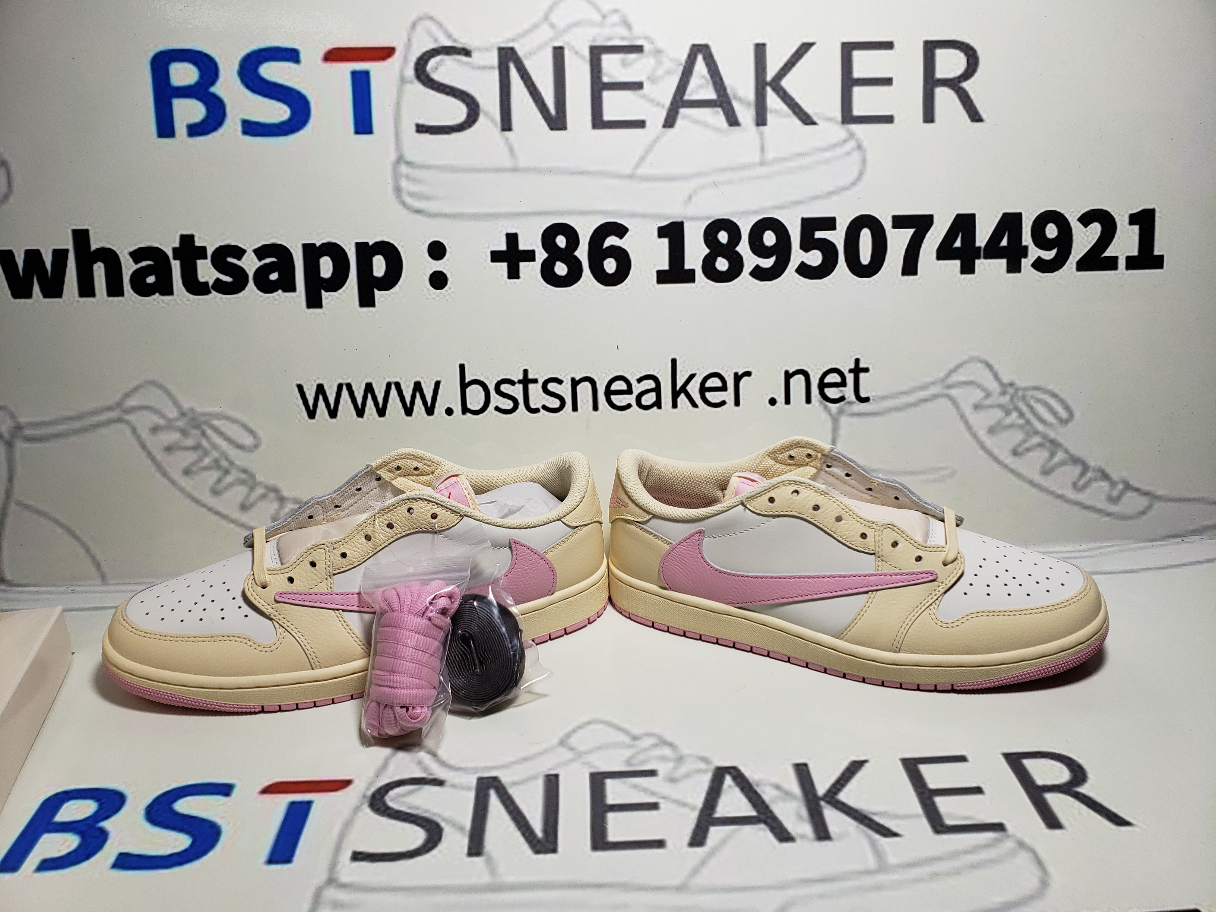 Bstsneaker-Travis Scott x Air Jordan 1 Low OG "Muslin" IQ7604-100
