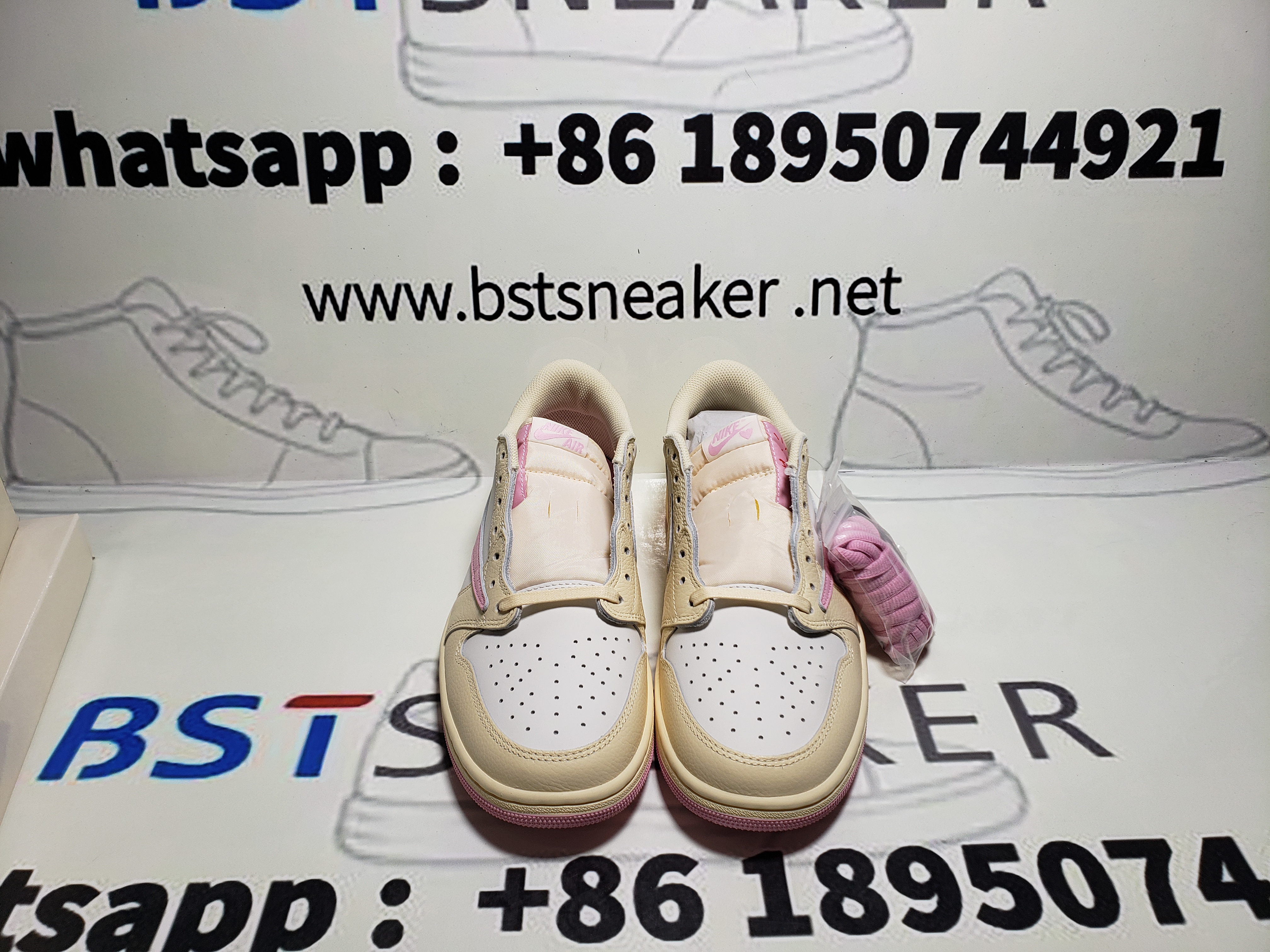 Bstsneaker-Travis Scott x Air Jordan 1 Low OG "Muslin" IQ7604-100