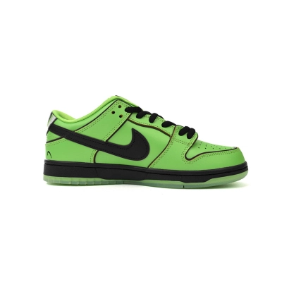 Bstsneaker-The Powerpuff Girls x Nike SB Dunk Low Buttercup FZ8319-300 02