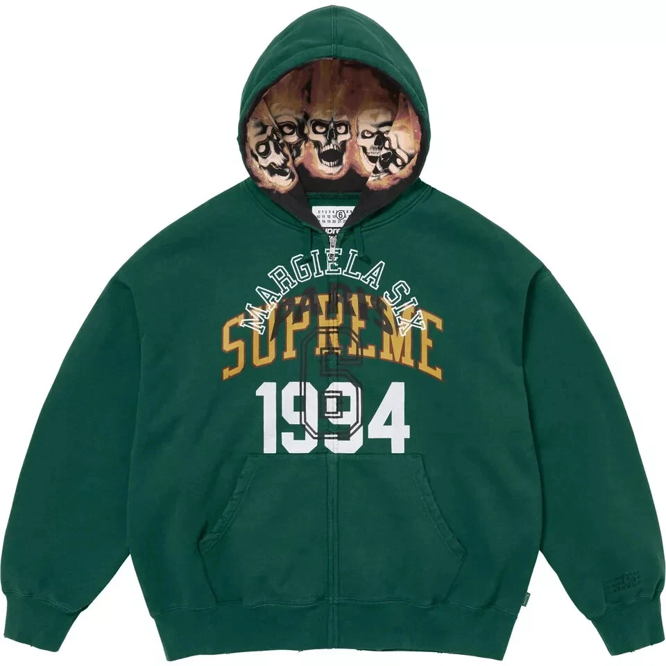  Bstsneaker-Supreme MM6 Maison Margiela Zip Up Hooded Sweatshirt 350