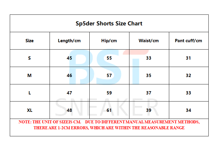 Bstsneaker-Sp5der Shorts 199# P140