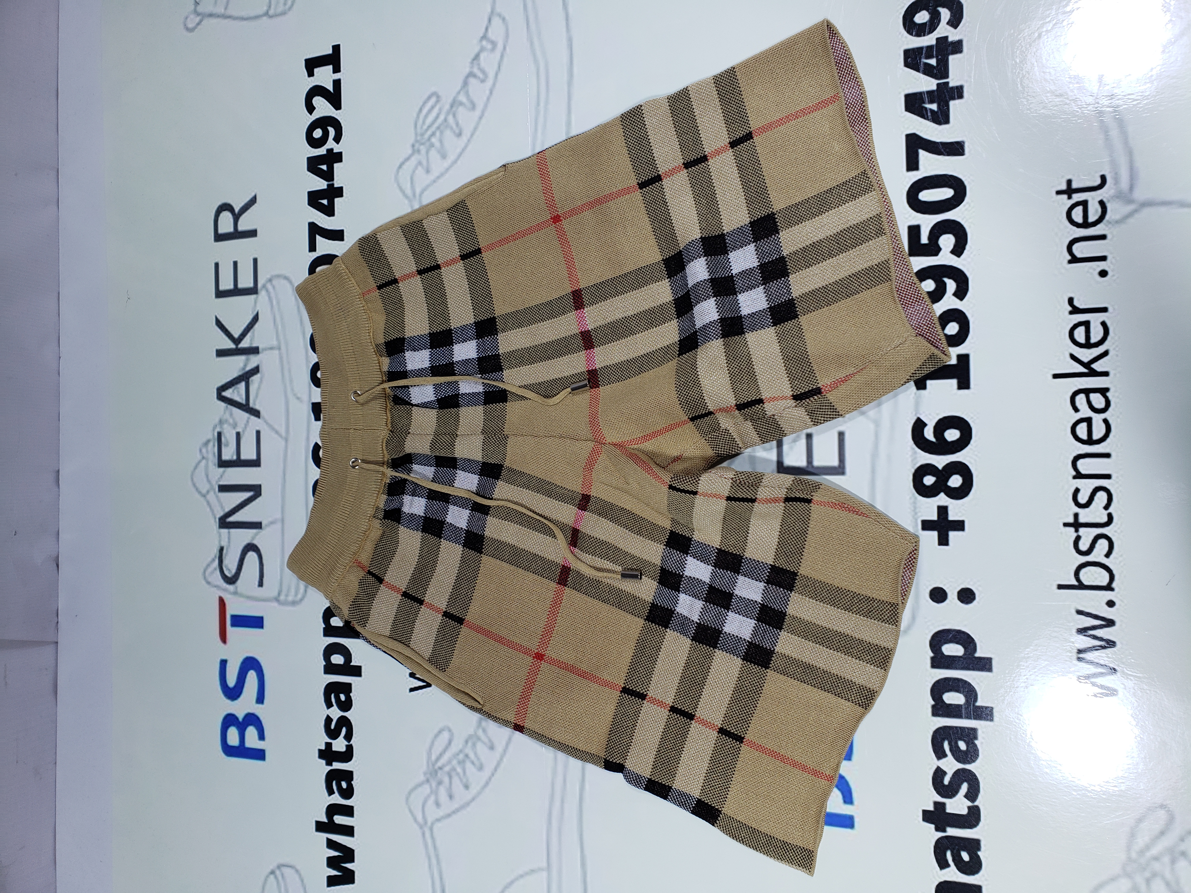 Bstsneaker-Burberry Classic Check Knit Shorts 100