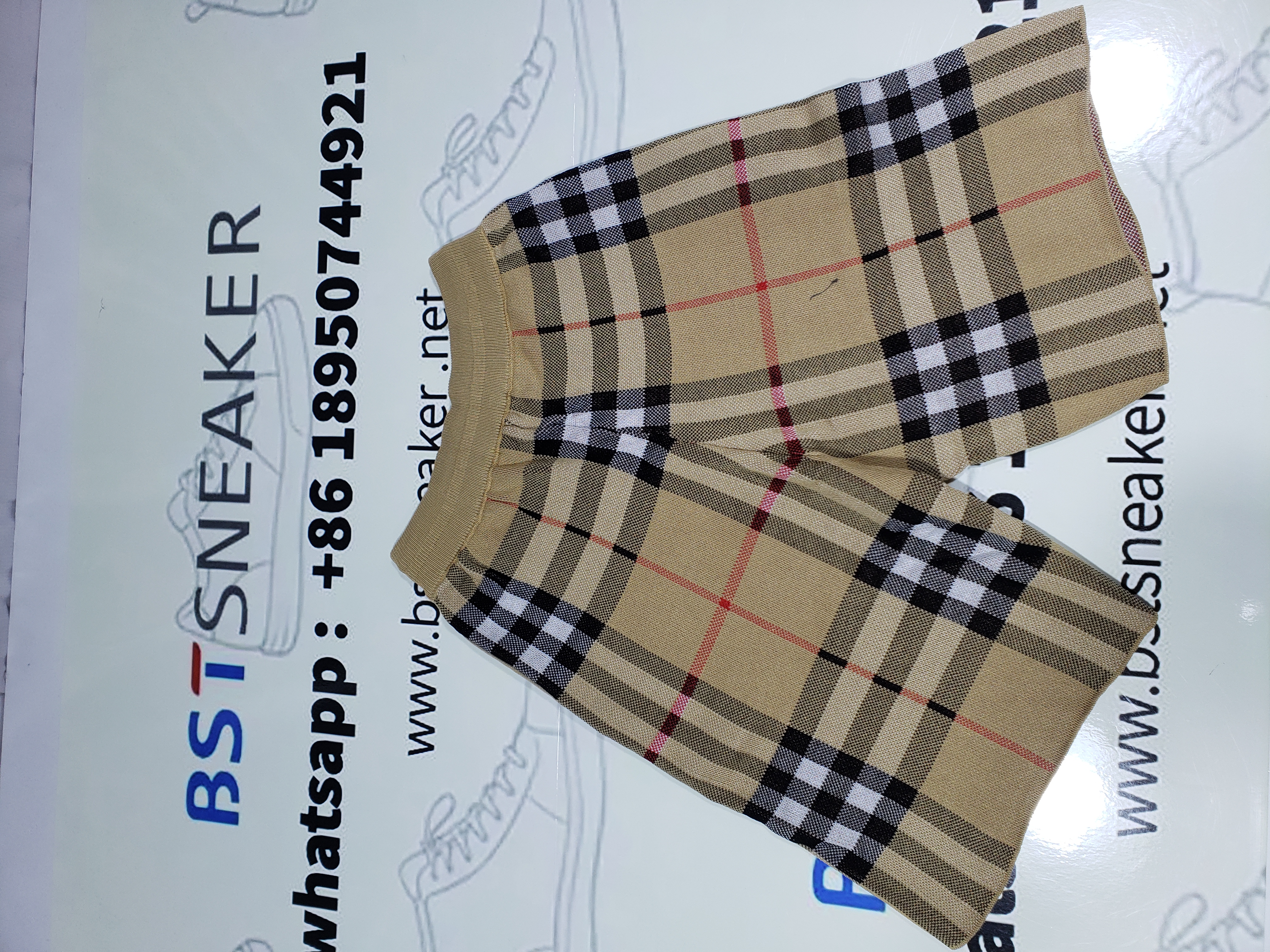 Bstsneaker-Burberry Classic Check Knit Shorts 100