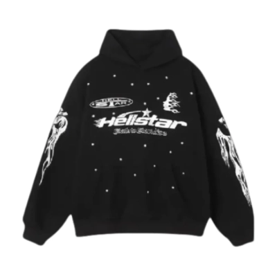 Bstsneaker-Hellstar Black Racer Vintage Hoodie 180 01