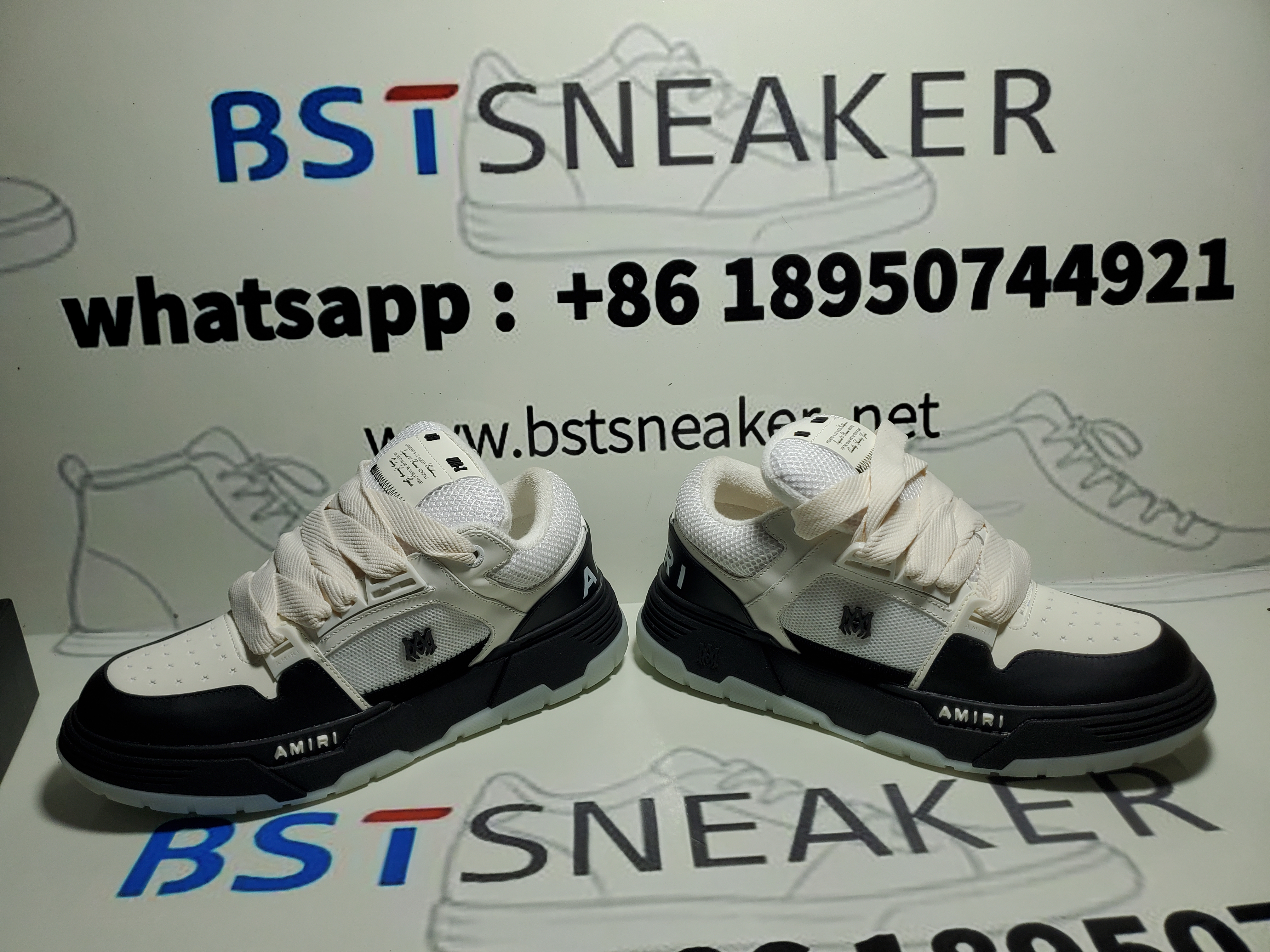 Bstsneaker-AMIRI Panda White Black
