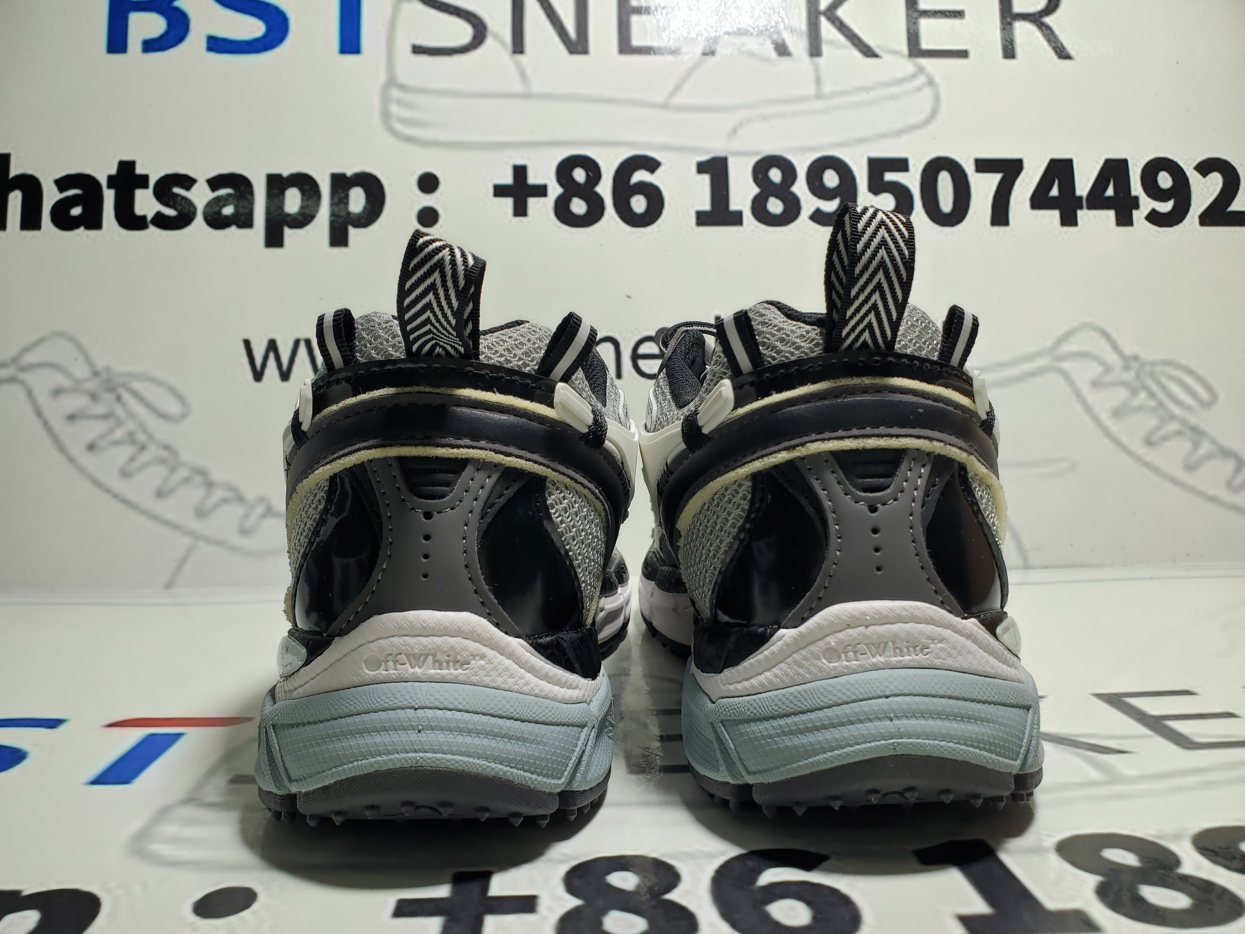 Bstsneaker-OFF WHITE Be Right Back Grey Black OMIA295C99FAB0010510
