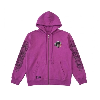 Bstsneaker-Chrome Hearts x Matty Boy Spider Web Hoodie Purple SS21 180 01