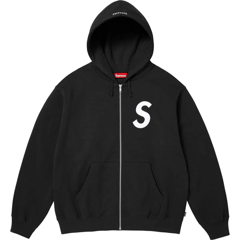 Bstsneaker-Supreme S Logo Zip Up Hooded Sweatshirt 280