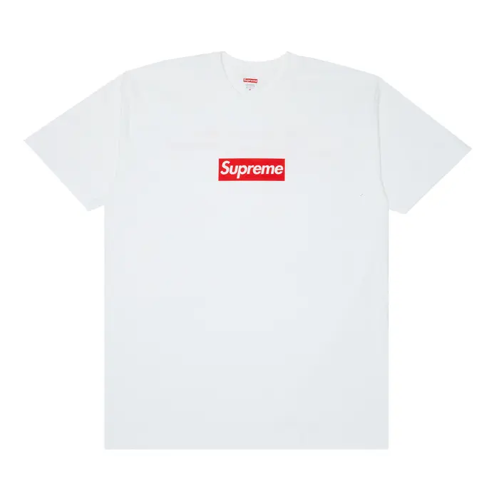 Bstsneaker-Supreme 20th Anniversary Box Logo Tee White 100