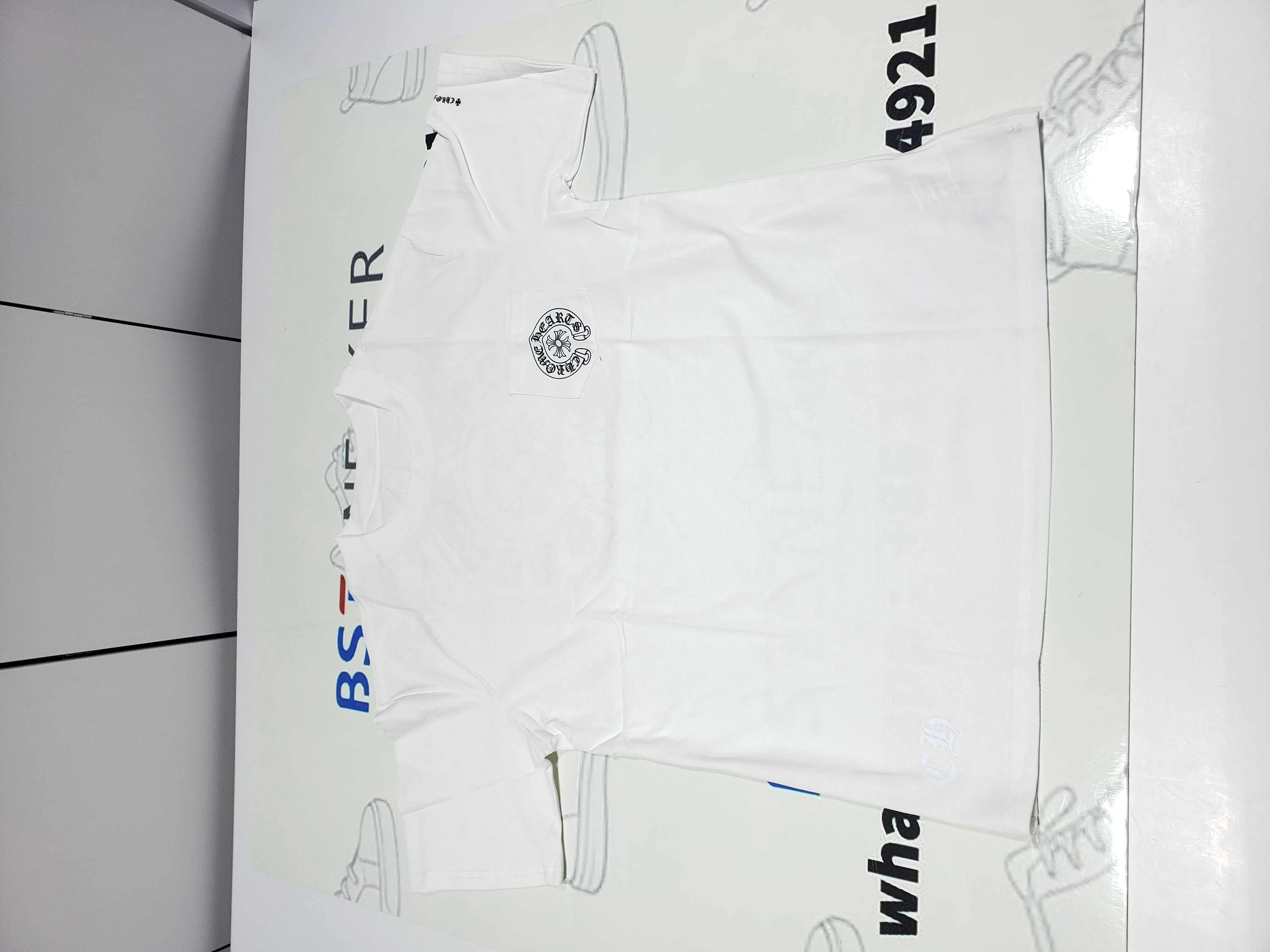 Bstsneaker-Chrome Hearts Logo Pocket T-Shirt SS21 White 160