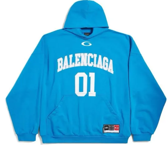 Bstsneaker-Balenciaga Basketball Series Hoodie Blue 280