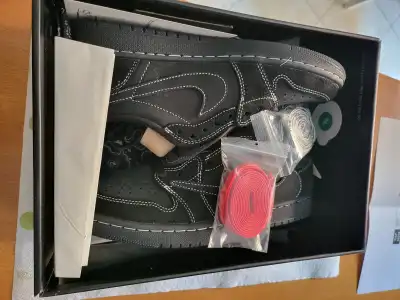 Bstsneaker- Travis Scott x Air Jordan 1 Low Black Phantom DM7866-001  review Tessa