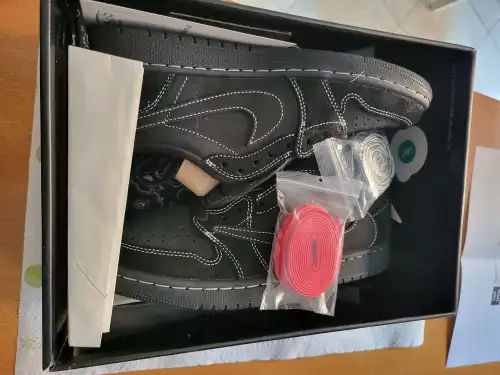Bstsneaker- Travis Scott x Air Jordan 1 Low Black Phantom DM7866-001  review 