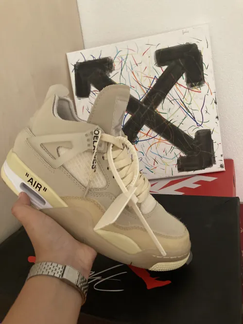 Bstsneaker- Nike Air Jordan 4 Retro Off-White Sail (W) CV9388-100  review 
