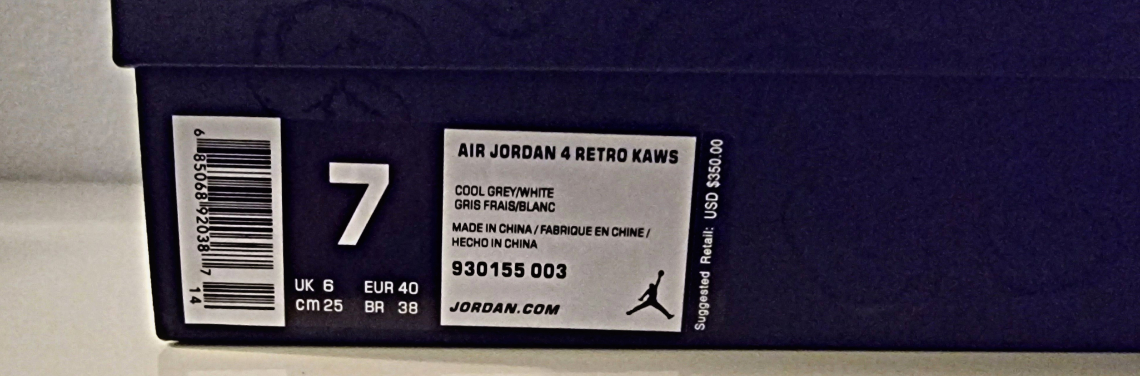 Bstsneaker-   Air Jordan 4 Retro Kaws 930155-003  review 0