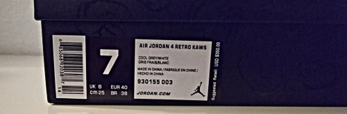 Bstsneaker-   Air Jordan 4 Retro Kaws 930155-003  review 