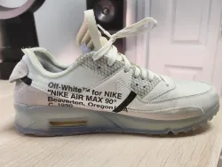  Nike Air Max 90 OFF-WHITE AA7293-100  review King Fabulous 02