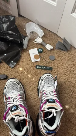 Bstsneaker-Balenciaga Runner Silver Purple 677403 W3RB6 8123 review B la…23