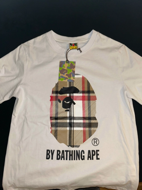 Bstsneaker-BAPE A Bathing Ape Check by Bathing T-shirt White 120 review 