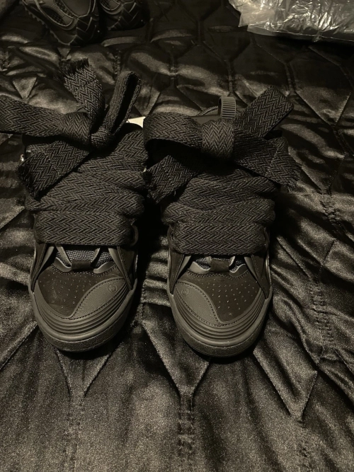 Bstsneaker- Lanvin Leather Curb Triple Black FMSKRK11GRIPA23 1010 review 