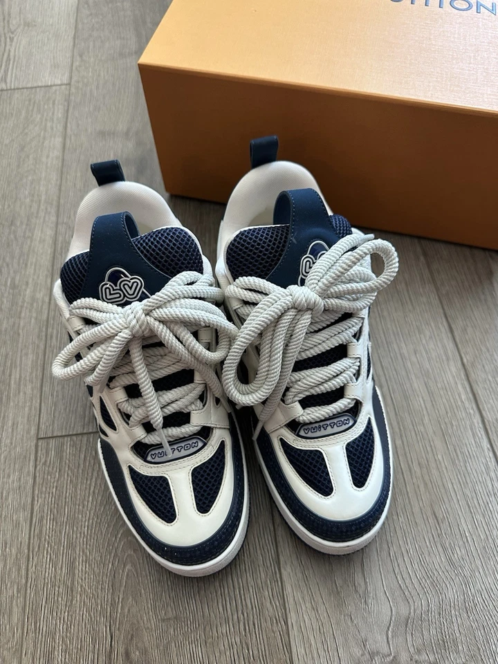 Bstsneaker-Louis Vuitton LV Skate Sneaker Marine White 1AARRM review jim 00