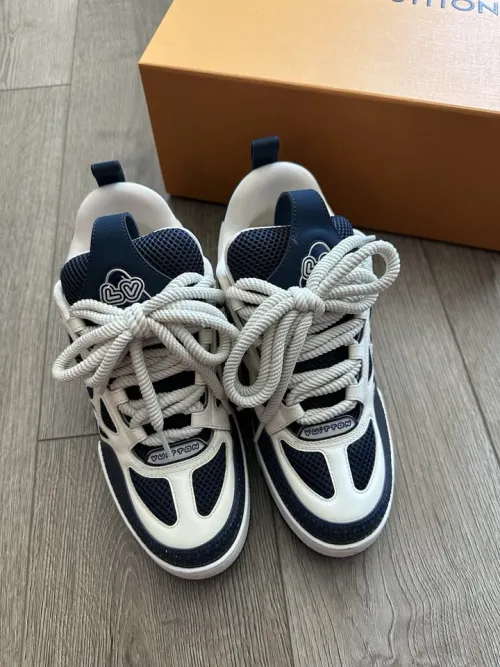Bstsneaker-Louis Vuitton LV Skate Sneaker Marine White 1AARRM review 