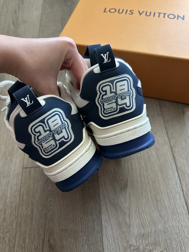 Bstsneaker-Louis Vuitton LV Skate Sneaker Marine White 1AARRM review jim 01