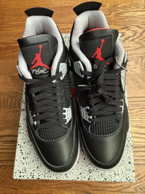 Bstsneaker-Air Jordan 4 Bred Reimagined FV5029-006 review dzh
