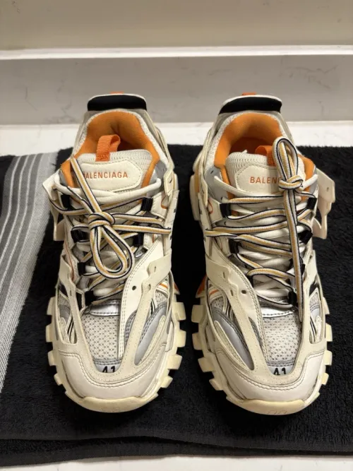 Bstsneaker-Balenciaga Tess S. White Orange Black 542436 W1GB1 9059  review 