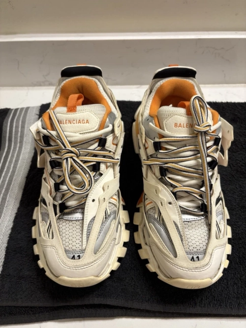 Bstsneaker-Balenciaga Tess S. White Orange Black 542436 W1GB1 9059  review 