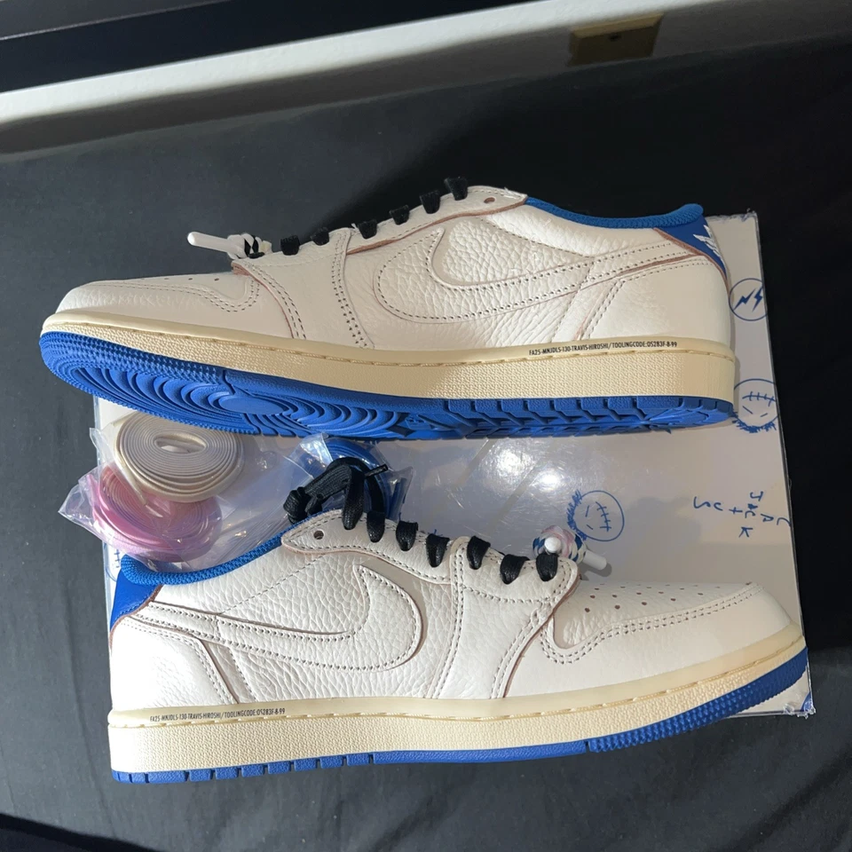Bstsneaker-Jordan 1 Retro Low OG SP Fragment x Travis Scott Sail Military Blue DM7866-104 review Uuug 02